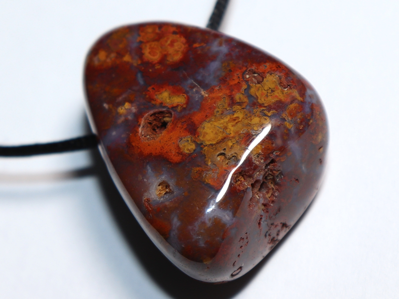 Jaspis-Chalcedon mit Band oder Silber 925