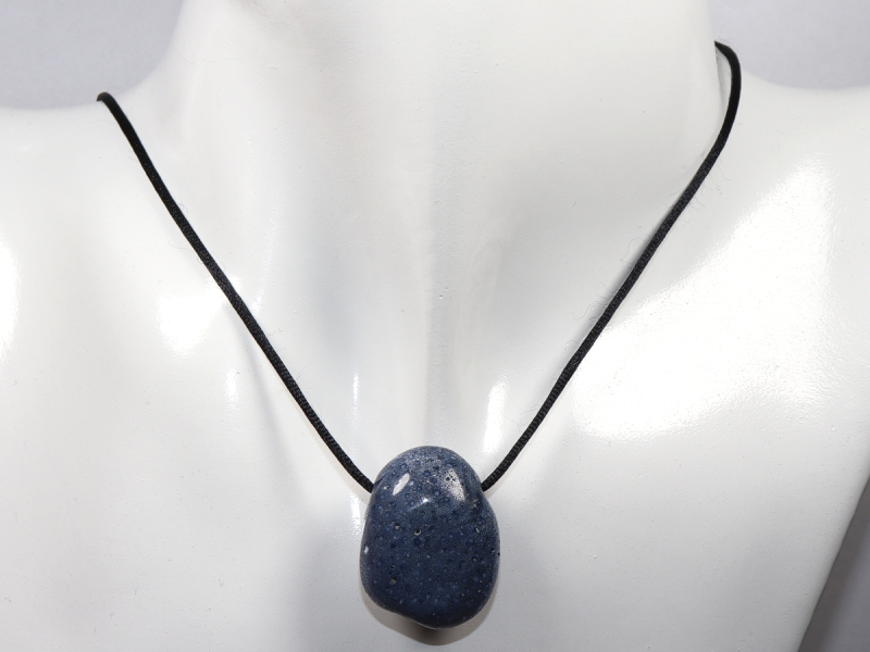 blaue Koralle mit Band oder Silber 925