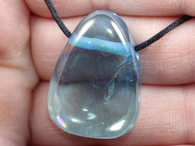 Aqua Aura mit Band oder Silber 925