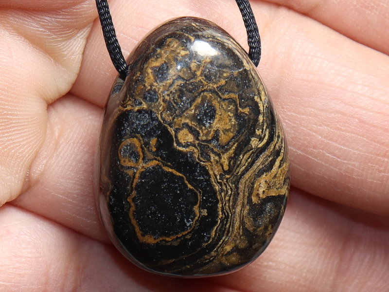 Stromatolith mit Band oder Silber 925