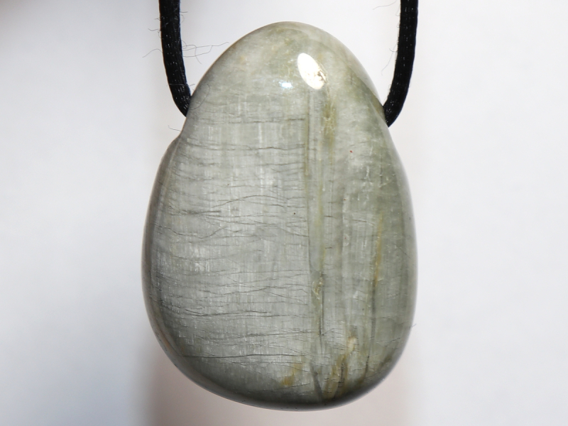 cat's eye quartz with cord or silver 925