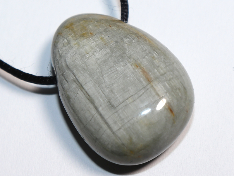 cat's eye quartz with cord or silver 925