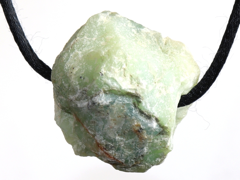 chrysoprase with cord or silver 925