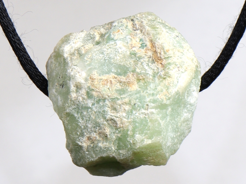 chrysoprase with cord or silver 925