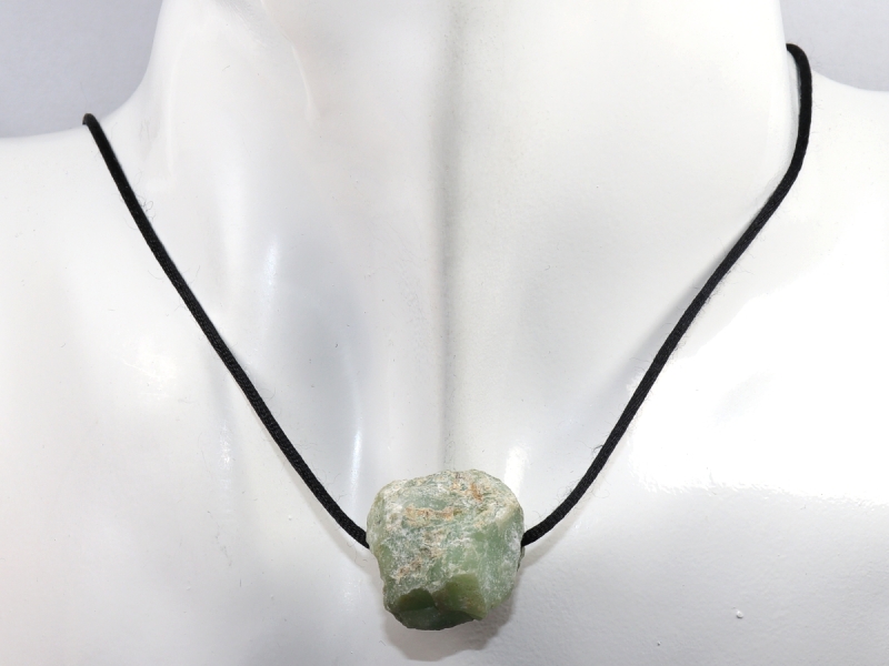 chrysoprase with cord or silver 925