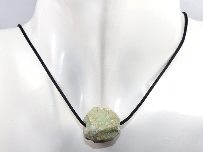 chrysoprase with cord or silver 925