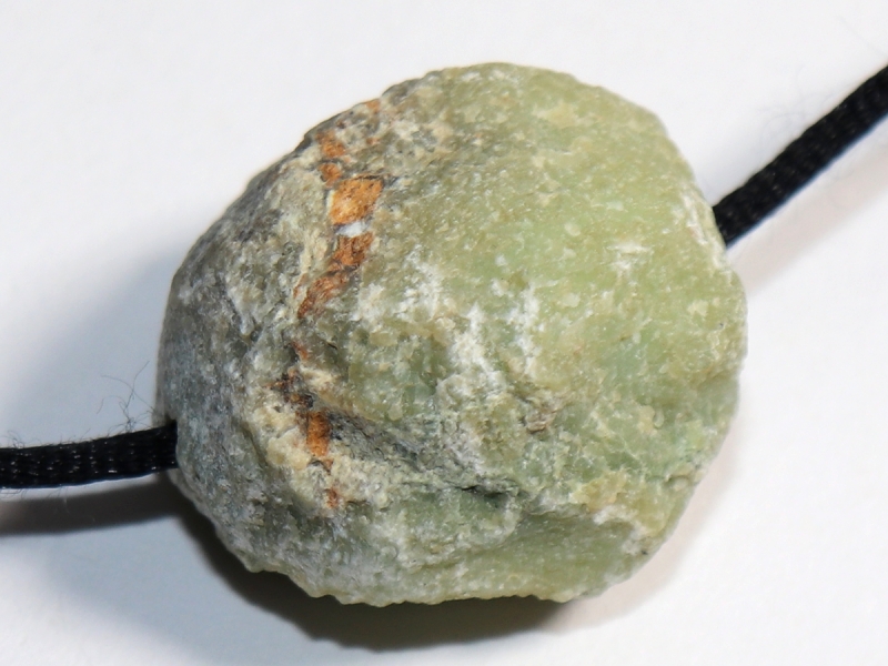 chrysoprase with cord or silver 925