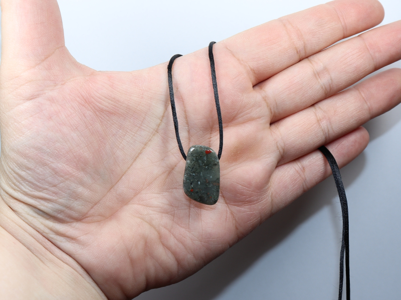 vulcan jasper with cord or silver 925