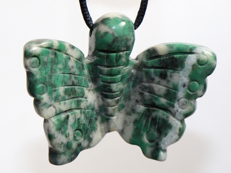 tree agate with cord or silver 925