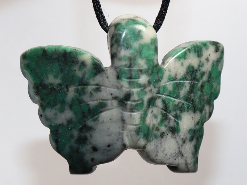 tree agate with cord or silver 925