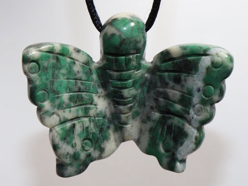 tree agate with cord or silver 925
