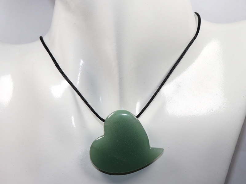 aventurine with cord or silver 925