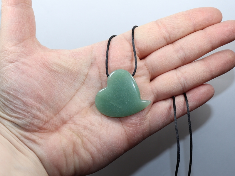 aventurine with cord or silver 925