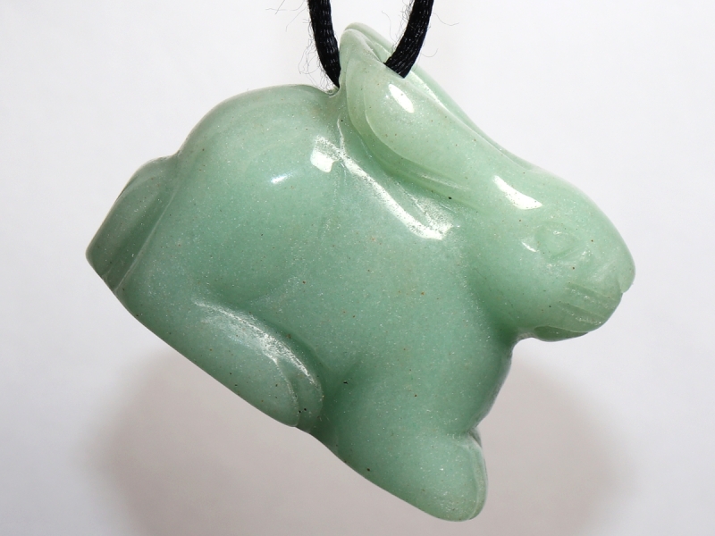 aventurine with cord or silver 925