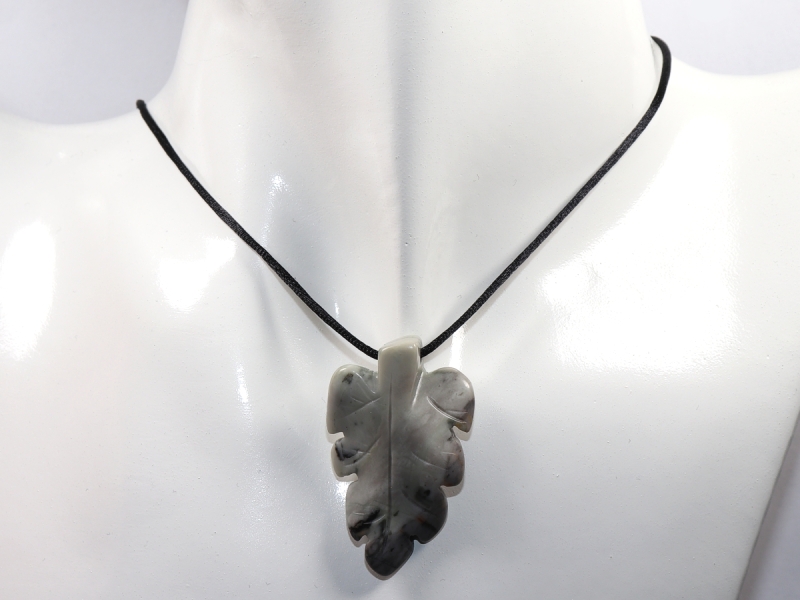 Picasso marble with cord or silver 925