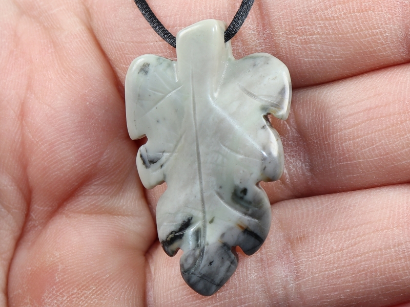 Picasso marble with cord or silver 925
