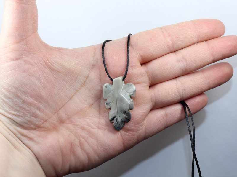 Picasso marble with cord or silver 925