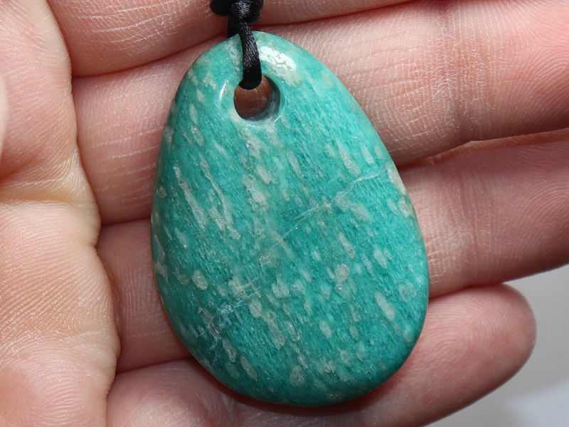 amazonite with cord