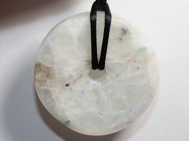 white labradorite with cord