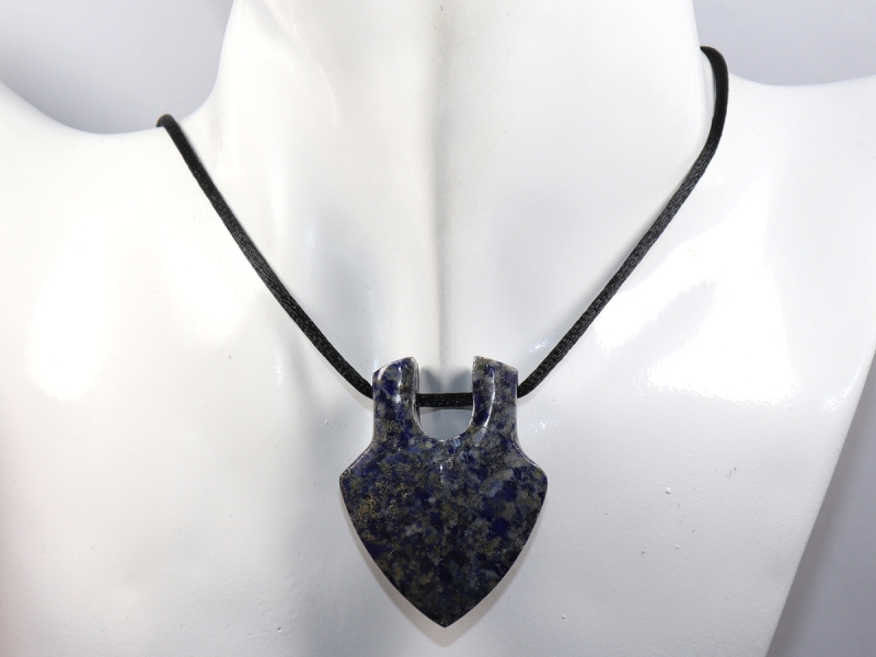 lapis lazuli with cord or silver 925