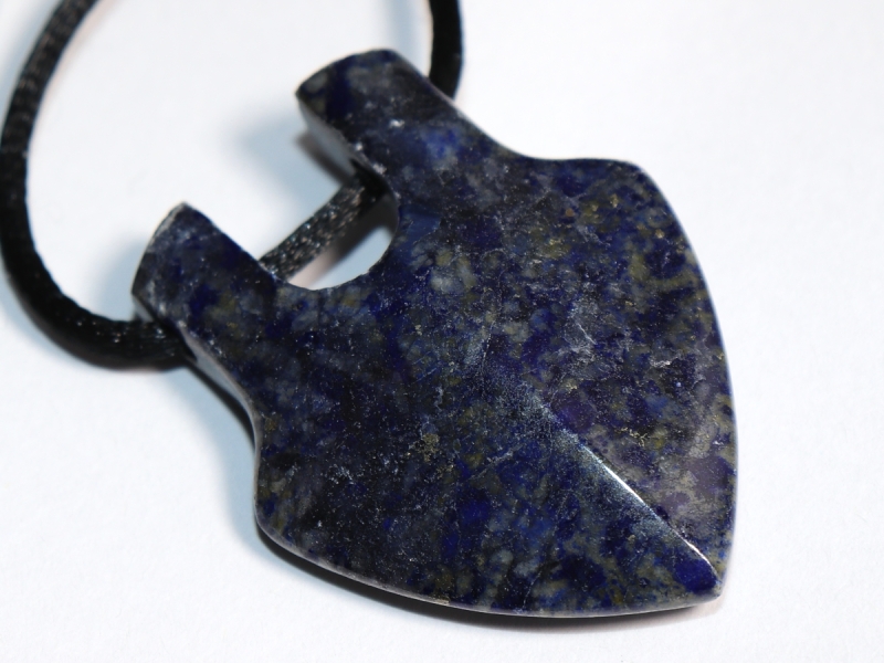 lapis lazuli with cord or silver 925