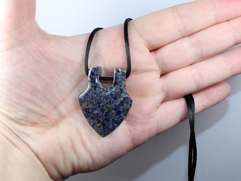 lapis lazuli with cord or silver 925
