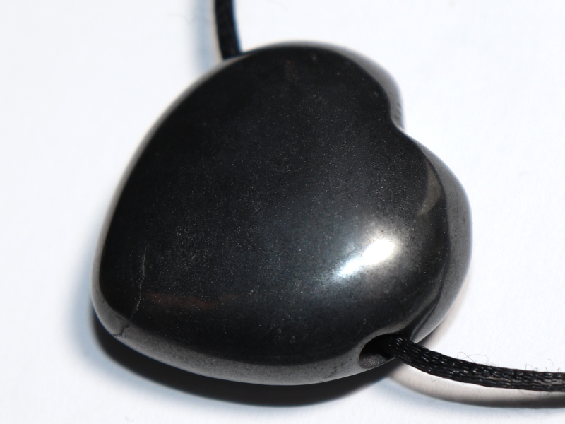 hematite with cord or silver 925
