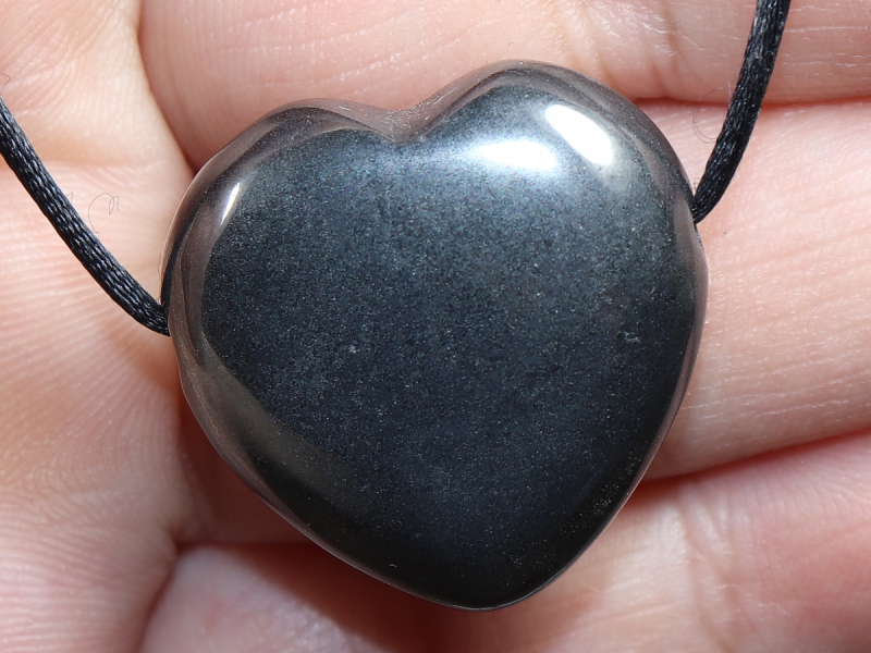 hematite with cord or silver 925