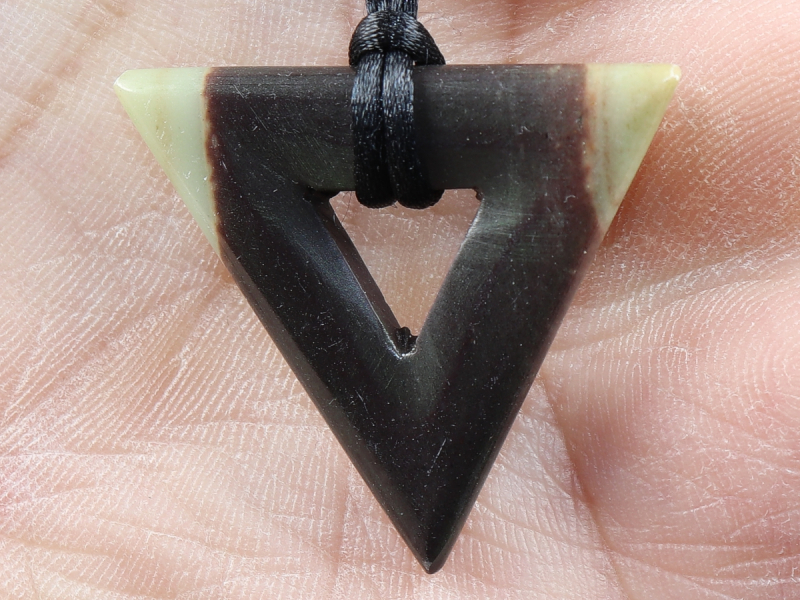 black banded jasper with cord