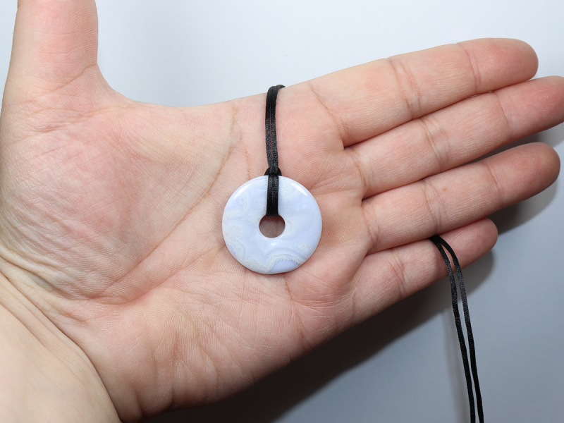chalcedony with cord