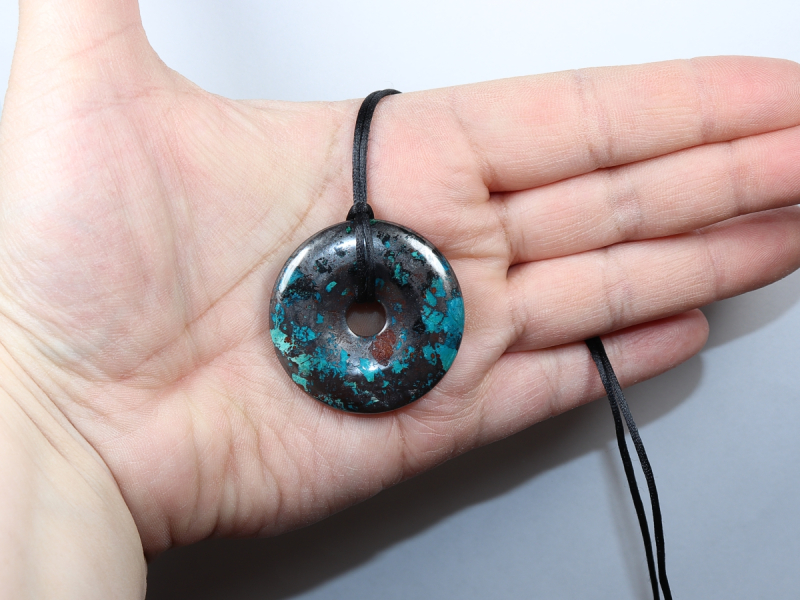 Hämatit-Chrysokoll mit Band