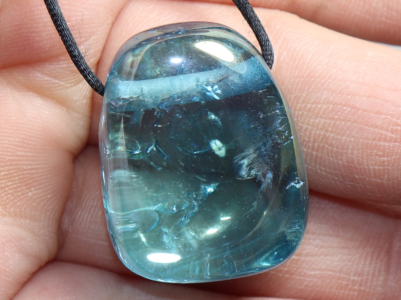 Aqua Aura mit Band oder Silber 925