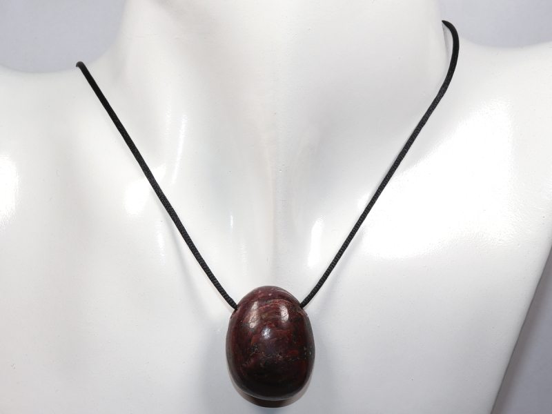 ruby with cord or silver 925