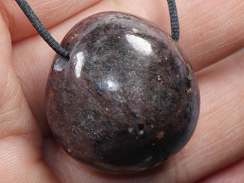 ruby with cord or silver 925