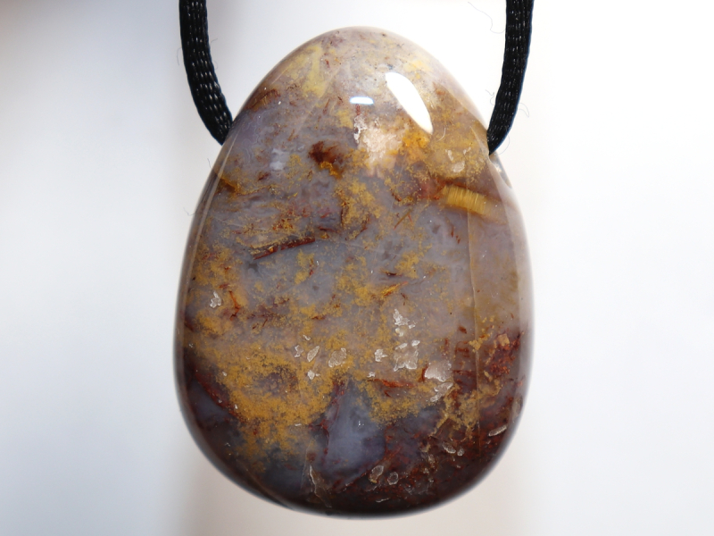 pietersite with cord or silver 925