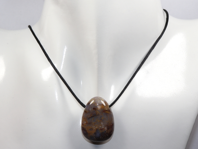 pietersite with cord or silver 925