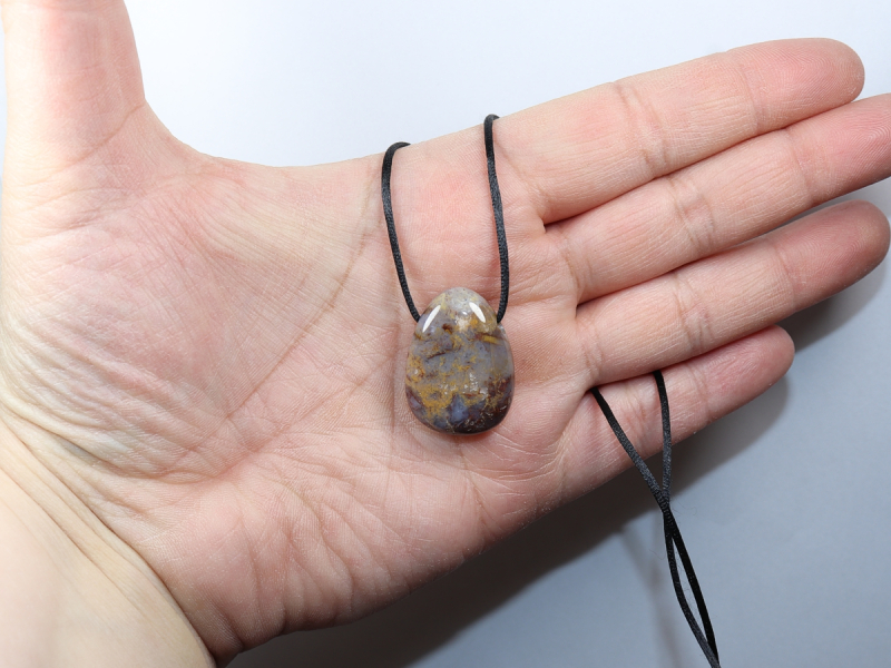 pietersite with cord or silver 925