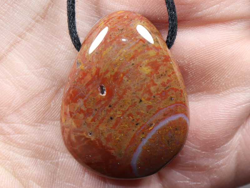 sardonyx with cord or silver 925
