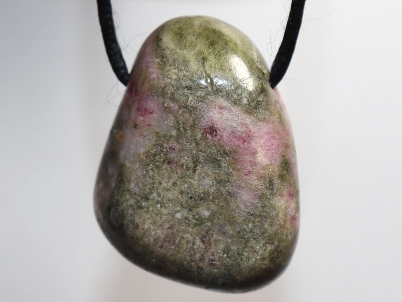 tourmaline with cord or silver 925