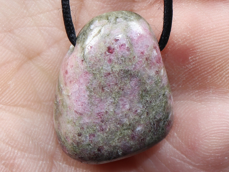 tourmaline with cord or silver 925