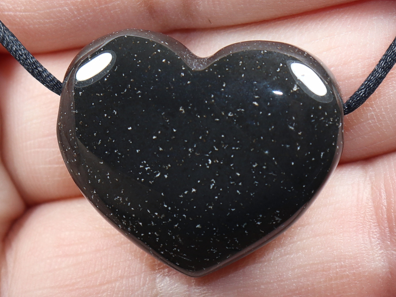 onyx with cord or silver 925