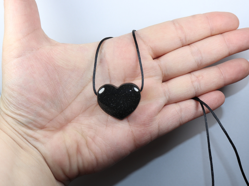 onyx with cord or silver 925