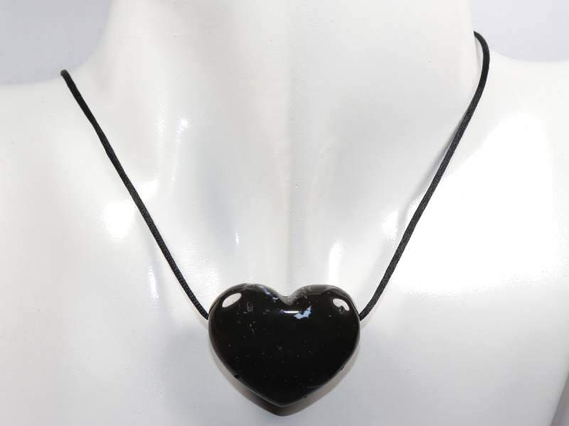 onyx with cord or silver 925