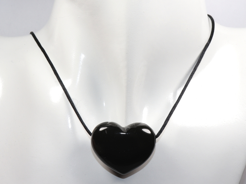onyx with cord or silver 925