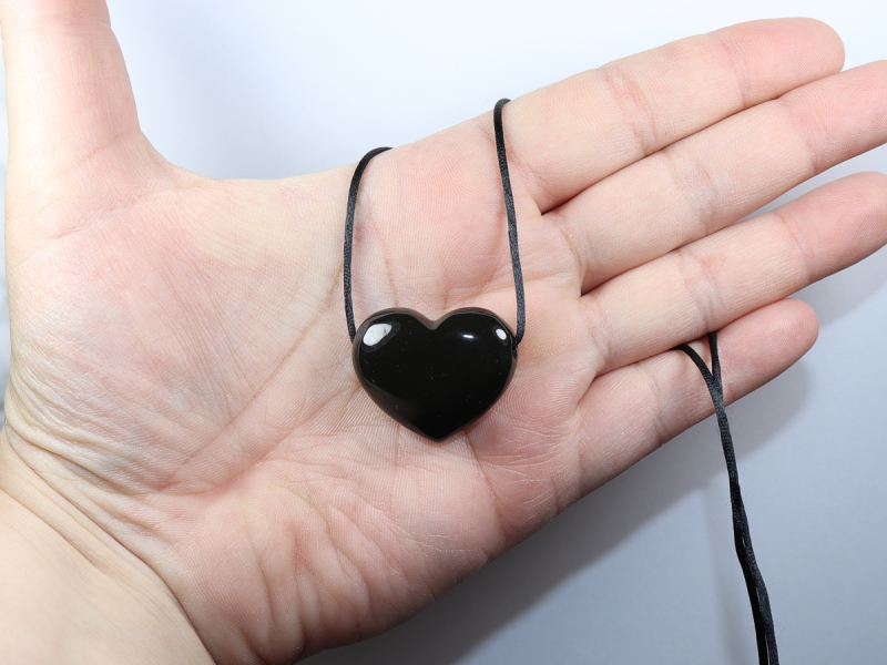 onyx with cord or silver 925