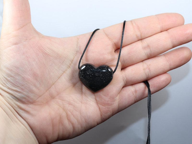onyx with cord or silver 925