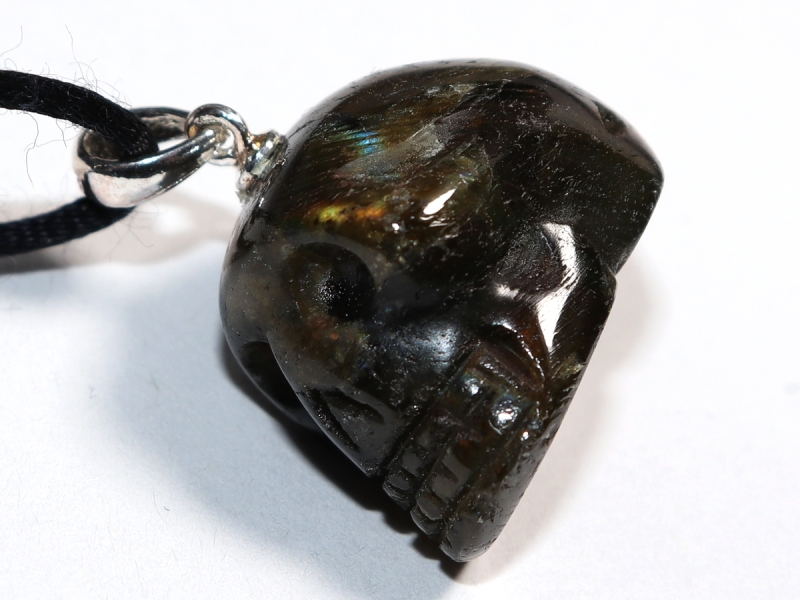 labradorite with cord or silver 925