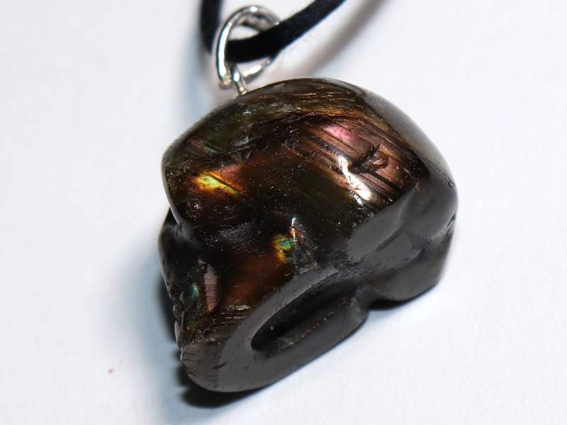 labradorite with cord or silver 925