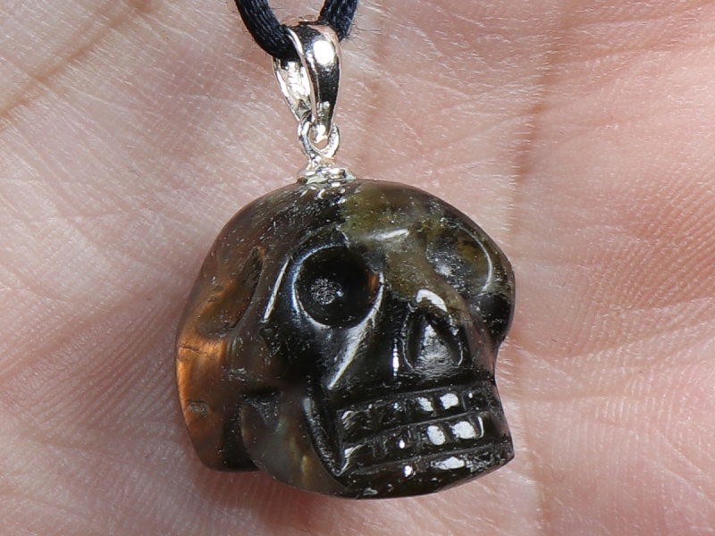 labradorite with cord or silver 925