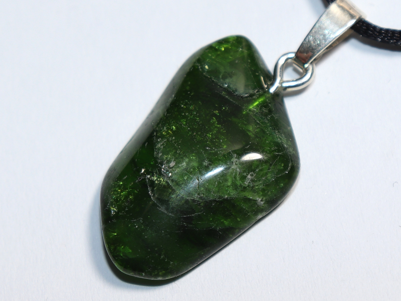 Chromdiopsid mit Band oder Silber 925